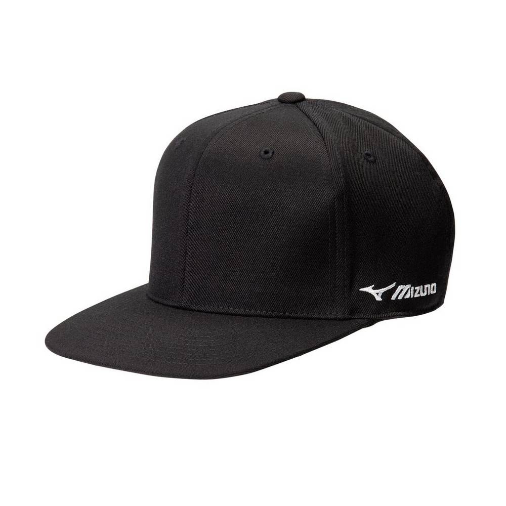 Mens Mizuno Team Snapback Hat Black Philippines (IRLWFN376)